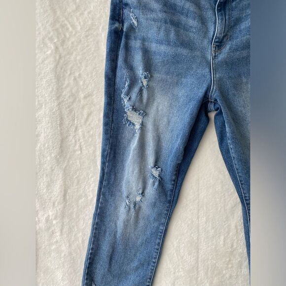 Judy blue Jeans Straight fit size 13 31 blue distressed Style JB82436MD - Picture 11 of 15